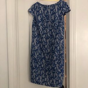 Beautiful blue and white lace dress